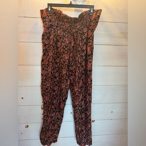 Scotch & Soda Floral Black and Red Jumpsuit SIZE L